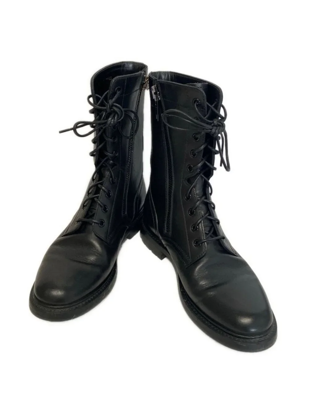 Celine Short Boots 38 Black Leather